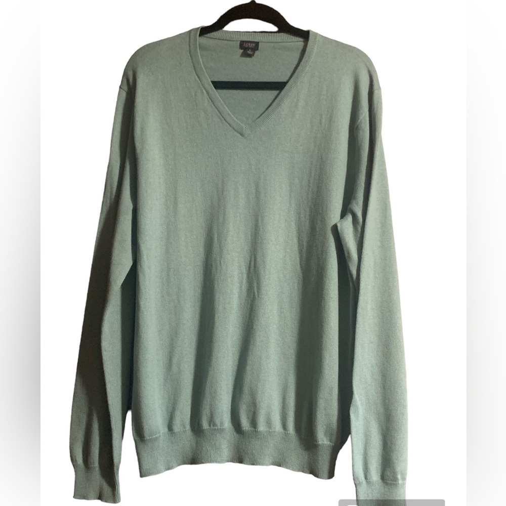 J. Crew Women's V-Neck Sweater in Light Green